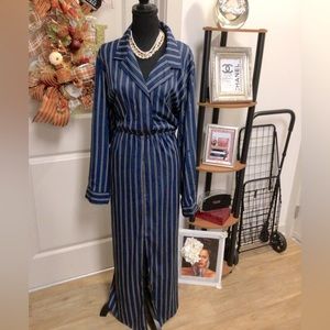 LIVE 4 TRUTH PIN STRIPED DRESS COLORFUL STRIPED DRESS. LONG WITH SHIRT STYLE. 3X